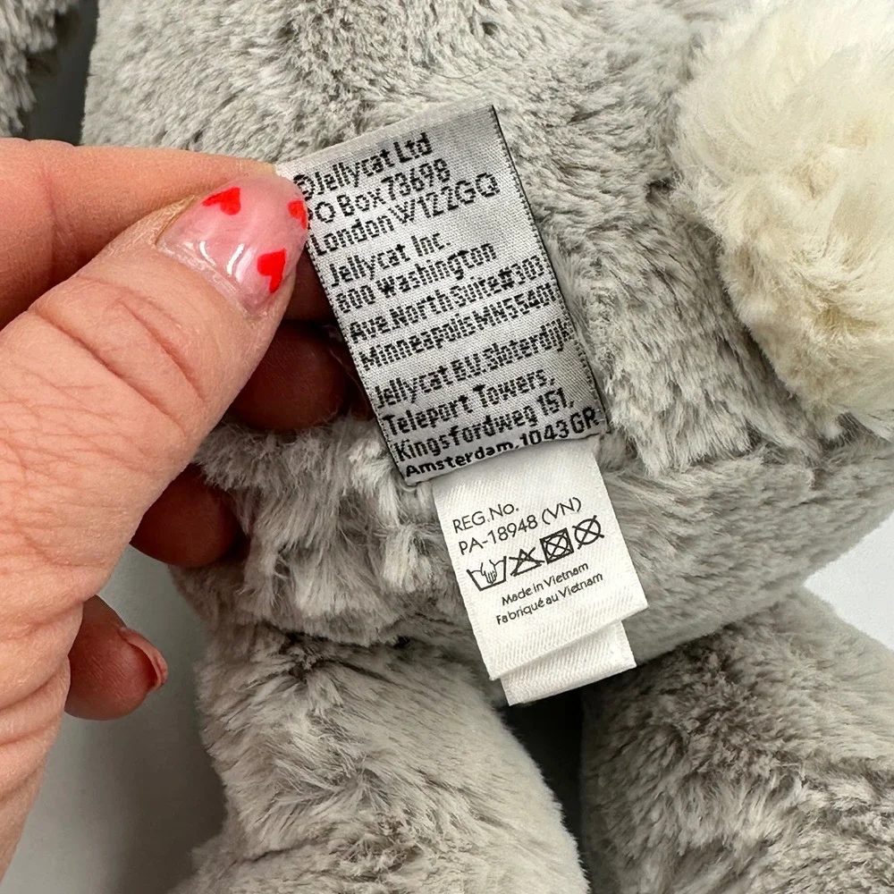 Jellycat Bashful Bunny Plush‎ Silver Grey Medium 12
